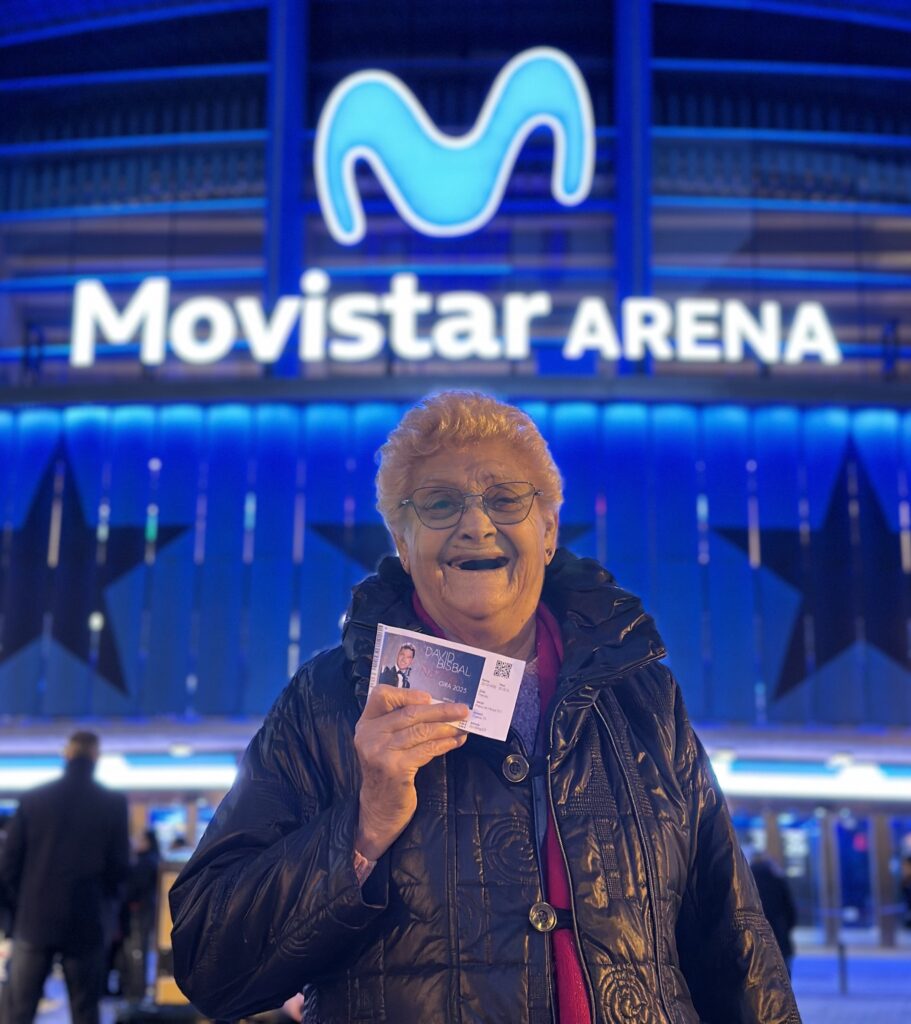 Fidela cumple su sueño de ver a Bisbal